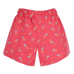 plumtree Girls Pack of 2 Graphic Print Regular Fit Cotton Shorts image 5