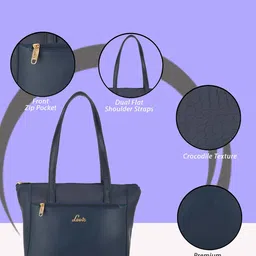 lavie Women Tote Bag with Dual Handles & Metal Accent  image 5