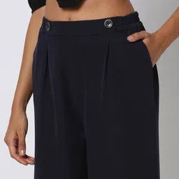 fyre rose Wide Leg Trousers With Button Detail image 5
