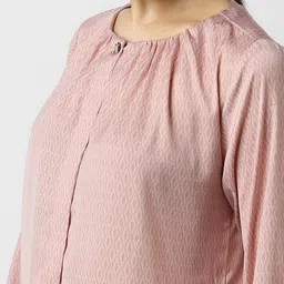 van heusen Women Regular Fit Shirt with Cuffed Sleeves image 5