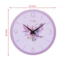 random Floral Print Round Analogue Wall Clock image 5
