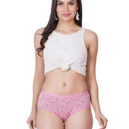 style accord Women Floral Print Hipsters with Elasticated Waist image 5