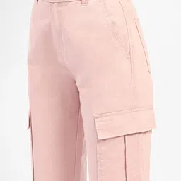 madame Women Mid-Rise Straight Cargo Jeans image 5