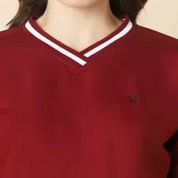 allen solly Women Regular Fit Sweatshirt with Logo Embroidery image 5