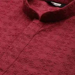 manq Men Embroidery Long Kurta image 5