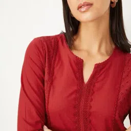 max Women Self-Design Kurta image 5