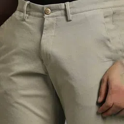 louis philippe Men Flat-Front Slim Fit Pants image 5