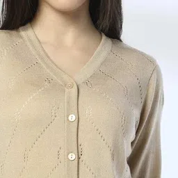 avaasa mix n' match Women V-Neck Knitted Cardigan image 5