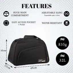 f-gear Men Duffle Bag with Adjustable Sling image 5