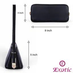 exotic Women Applique Sling Bag with Stitch Detail image 5