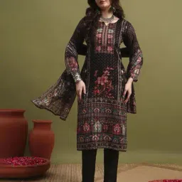 wedani Women Printed Straight Kurta Suit Set image 5