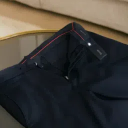 buda jeans co Men Slim Fit Flat-Front Trousers image 5