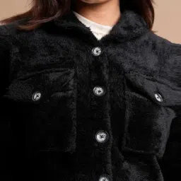 tokyo talkies Women Regular Fit Jacket with Button-Closure image 5