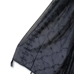 molcha by babita singh Women Embroidered Dupatta with Tassels image 5