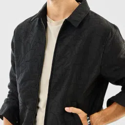 snitch Men Relaxed Fit Bomber Jackets with Zip-Closure image 5