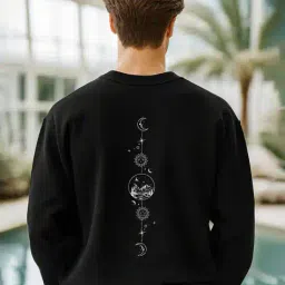 nobero Men Graphic Print Oversized Sweatshirt image 5