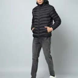 fort collins Men Regular Fit Hooded Puffer Jacket image 5