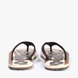 lee cooper Men Thong-Strap Flip-Flops with Printed Footbed image 5