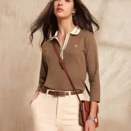 u.s. polo assn. Women Regular Fit Polo T-Shirt  image 5