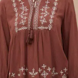 fame forever by lifestyle Women Printed Regular Fit Tunic Top image 5