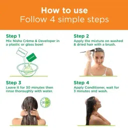 nisha Long-Lasting Creme Coverage Permanent Hair Color image 5