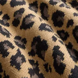 gap kids Girls Animal Print Regular Fit V-Neck Sweater image 5