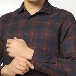 netplay Men Checked Slim Fit Cotton Shirt image 5