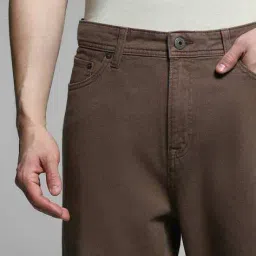 jack & jones Men Regular Fit Flat-Front Pants image 5