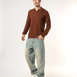 buda jeans co Men Collar-Neck Regular Fit Sweater image 5
