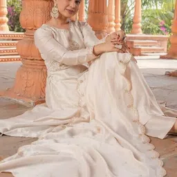 indie picks Embellished Anarkali Kurta Set image 5