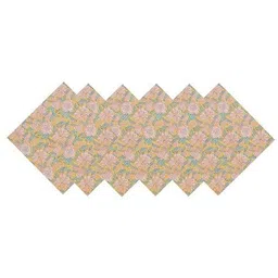 handicraft-palace Set of 6 Floral Print Cotton Table Napkins image 5