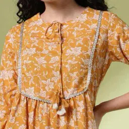 acai Women Floral Print Straight Kurta image 5