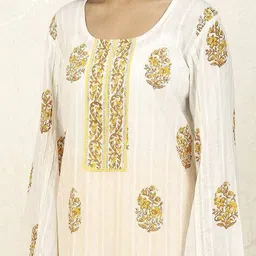 biba Women Block Print 3-Piece Dress Material image 5