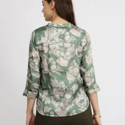 fable street Women Relaxed Fit Mandarin Collar Top image 5