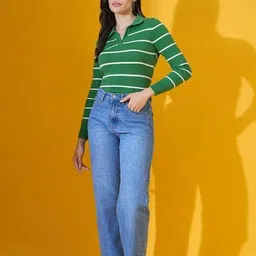 98°north Women Striped Pullover image 5