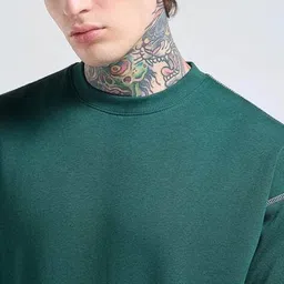 bewakoof Men Oversized Fit Round-Neck Sweatshirt image 5