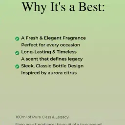 siore Men Aurora Citrus Eau De Parfum - 100 ML image 5