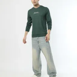 buda jeans co Regular Fit Sweatshirt with Typographic Print image 5