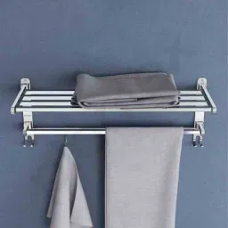 plantex Stainless Steel Dual Folding Towel Holder image 5