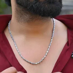 valley of jewellery (voj) Men Silver Chain image 5