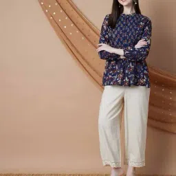 melange by lifestyle Women Floral Print Straight Tunic image 5