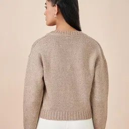 akkriti by pantaloons Women V-Neck Cardigan with Button Closure image 5