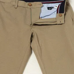 netplay Men Slim Fit Flat-Front Trousers image 5