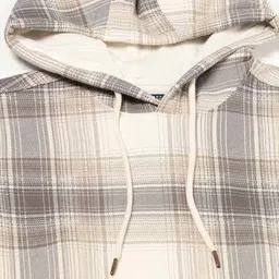 netplay Men Checkered Hooded Sweatshirt image 5