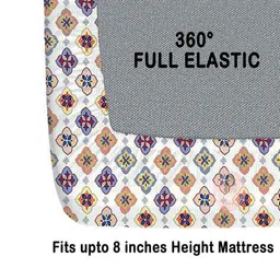 chhavi india 210 TC Geometric Print Double Size Bedsheet  image 5