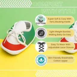 neska moda Boys Colourblock Booties with Lace Fastening image 5