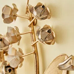 home centre Panorama Glitz Metal Flower with Leaf Wall Accent image 5