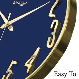 random Round Shaped Wall Clock with 3D Numbers image 5