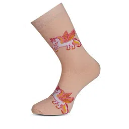 rc. royal class Women Pack of 5 Printed Calf-Length Socks image 5