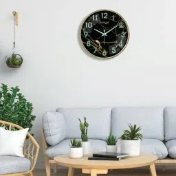 random Night Glow Round-Shaped Wall Clock- 13" image 5